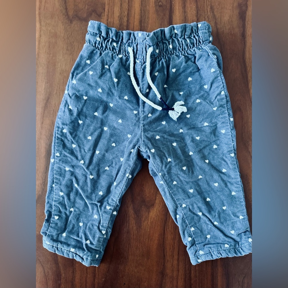 [EUC] H&M Corduroy Paperbag Waist Pants 6mo